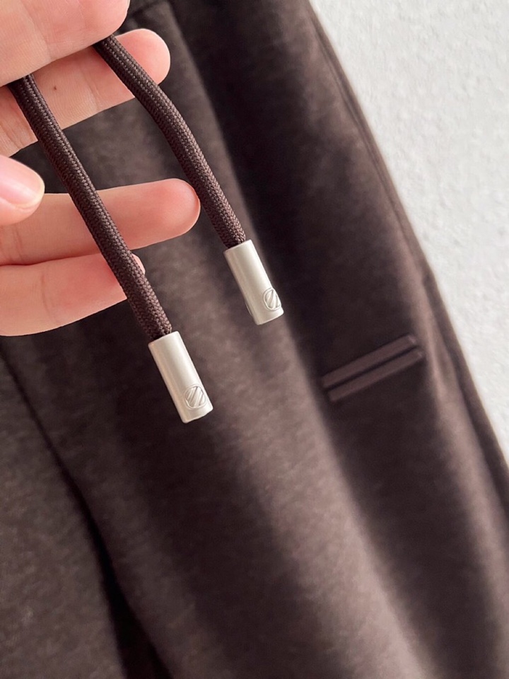 Ermenegildo Zegna 杰尼亚秋冬新款男士直筒运动裤，羊绒羊毛混纺面料休闲裤、三标齐、松紧腰