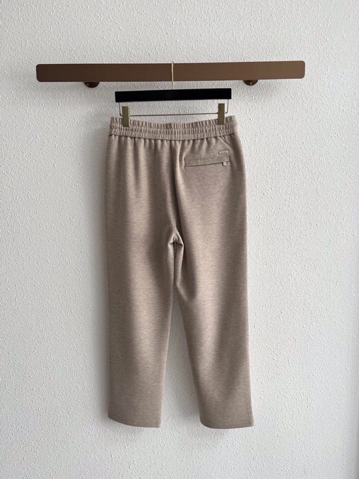 Loro Piana 诺悠翩雅lP🆕 秋冬 全品相订单，保暖有型 黄金配比 羊绒蛋白混纺松紧腰直脚休闲裤