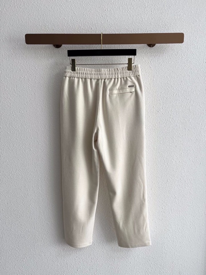 Loro Piana 诺悠翩雅lP🆕 秋冬 全品相订单，保暖有型 黄金配比 羊绒蛋白混纺松紧腰直脚休闲裤