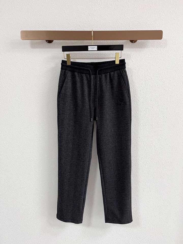 Loro Piana 诺悠翩雅lP🆕 秋冬 全品相订单，保暖有型 羊毛呢混纺松紧腰直脚休闲裤 经典百搭 