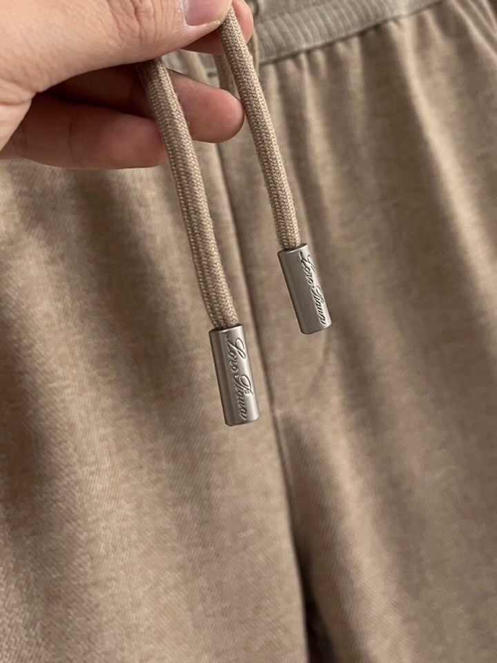 Loro Piana 诺悠翩雅lP🆕 秋冬 全品相订单，保暖有型 羊毛呢混纺松紧腰直脚休闲裤 经典百搭 