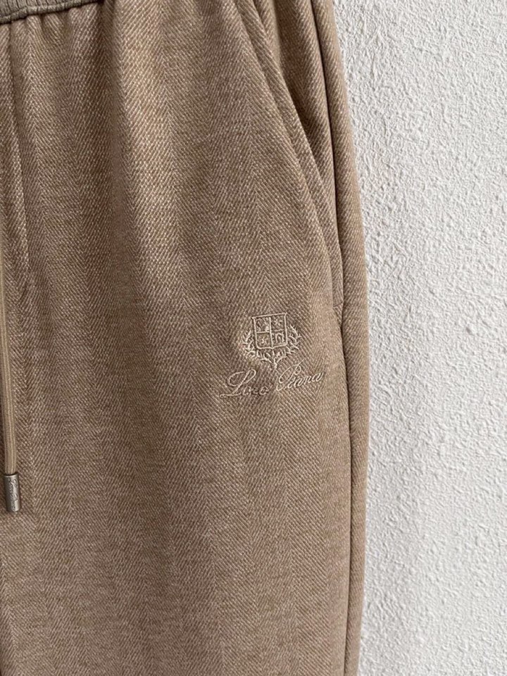 Loro Piana 诺悠翩雅lP🆕 秋冬 全品相订单，保暖有型 羊毛呢混纺松紧腰直脚休闲裤 经典百搭 