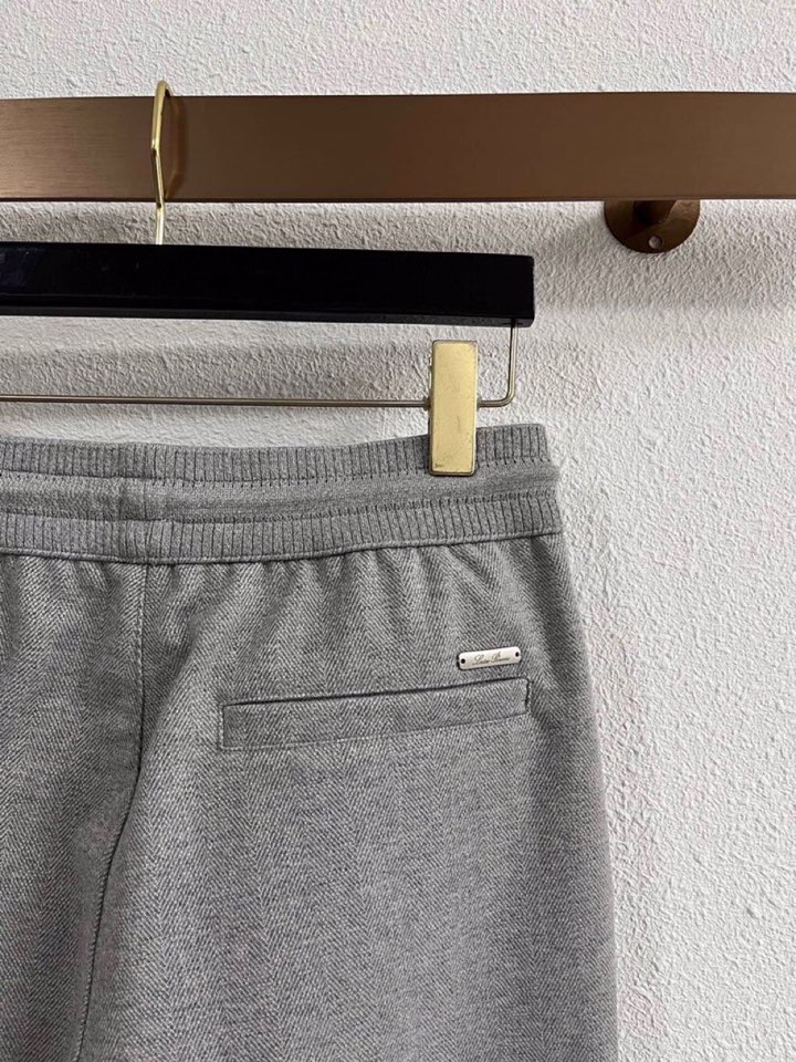 Loro Piana 诺悠翩雅lP🆕 秋冬 全品相订单，保暖有型 羊毛呢混纺松紧腰直脚休闲裤 经典百搭 