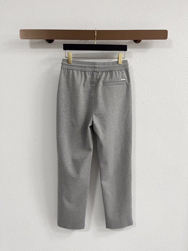 Loro Piana 诺悠翩雅lP🆕 秋冬 全品相订单，保暖有型 羊毛呢混纺松紧腰直脚休闲裤 经典百搭 