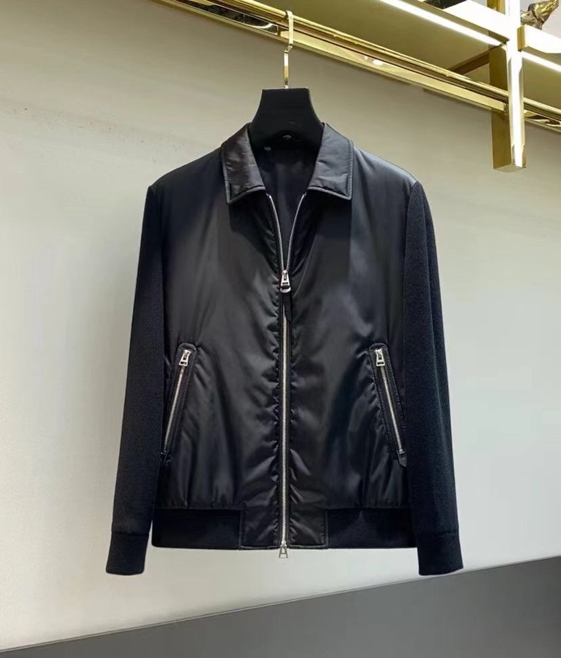 Ermenegildo Zegna 杰尼亚2025秋冬新款爆款飞行员加棉翻领夹克、二色齐发，三防面料；简