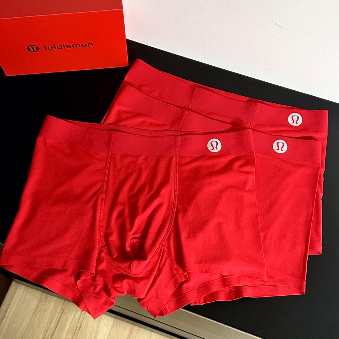 🔥🔥🔥品名：三红lululemon男士内裤颜色：三红尺码：LXLXXLXXXL参考体重：L(36-38)