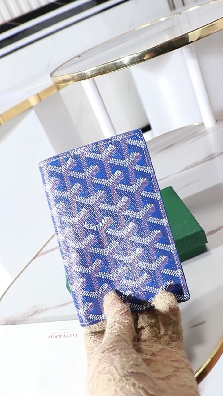 Funda para pasaporte celeste