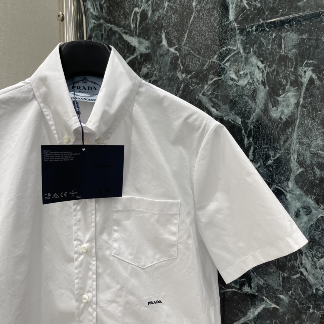 PD 26春季新款 翻领短袖衬衫 采用高品质纯棉 柔软透气 夏天穿超舒服!简约设计+胸前小口袋 实用又有