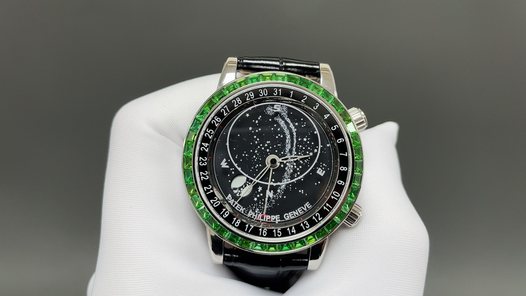 Patek Philippe Style Black Leather Watches Watches Watches detail image 3 from source 765390