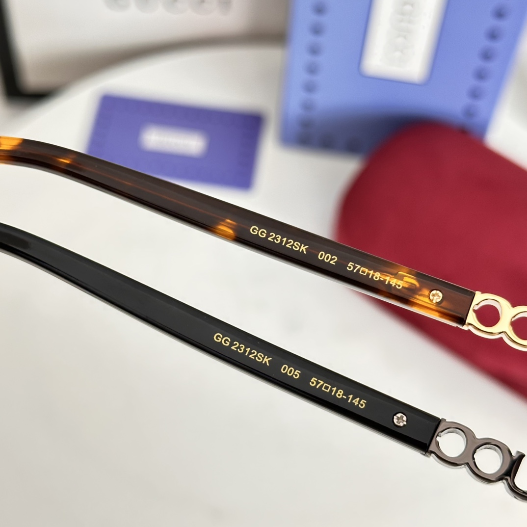 ‼️GUCC* MODEL：GG2312SK SIZE：57口18-145☾⋆