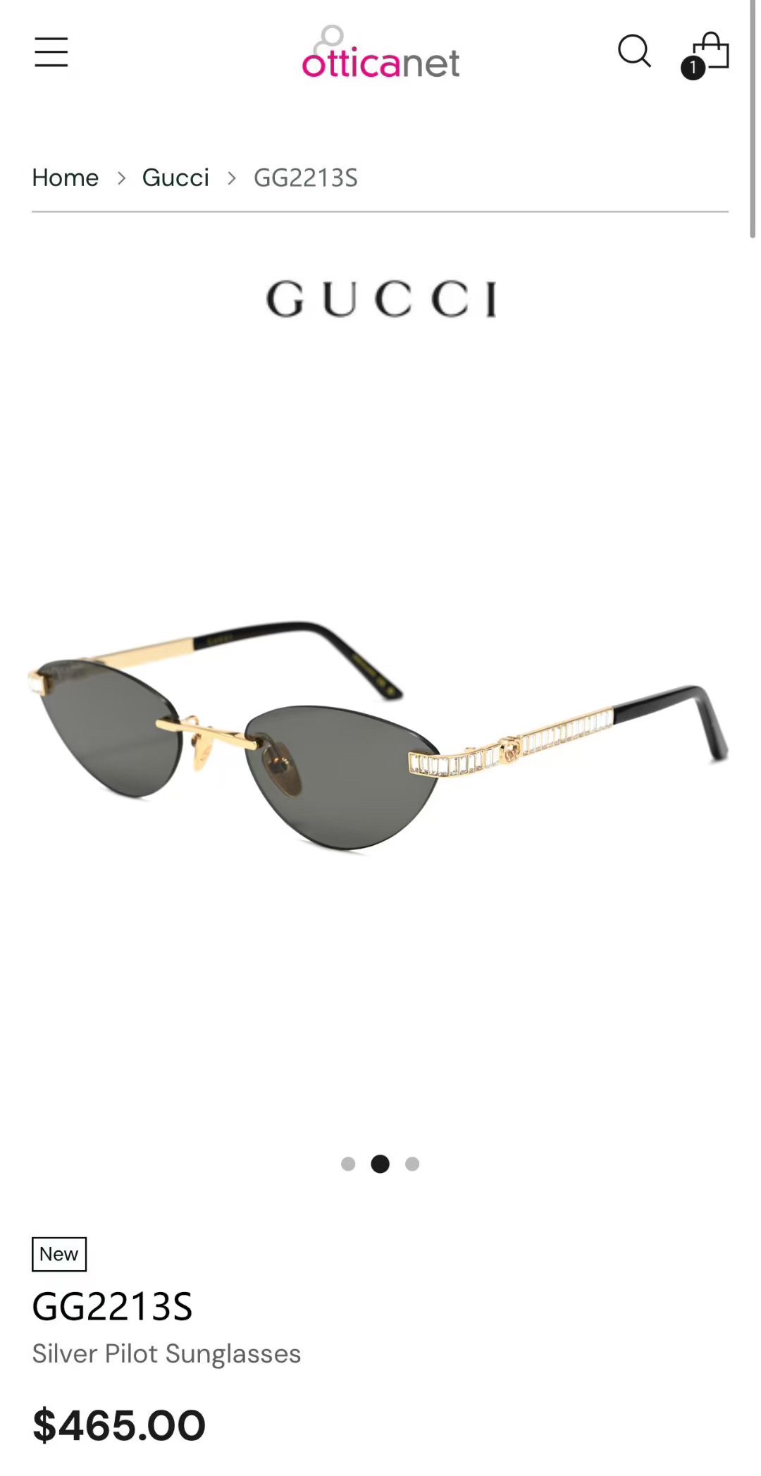 ‼️ 官网图 钻石➕10 GUCC*🐝🐝🐝MODEL：GG2213S🐝🐝🐝SIZE：58口20-140🐝