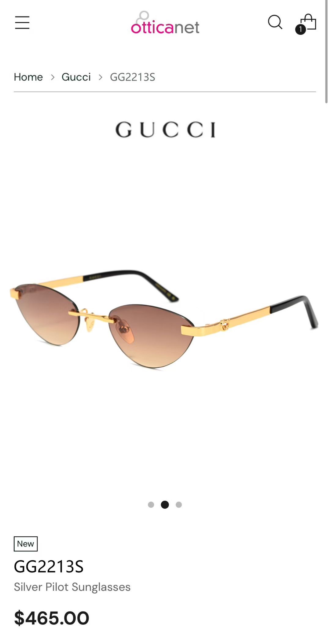 ‼️ 官网图 钻石➕10 GUCC*🐝🐝🐝MODEL：GG2213S🐝🐝🐝SIZE：58口20-140🐝