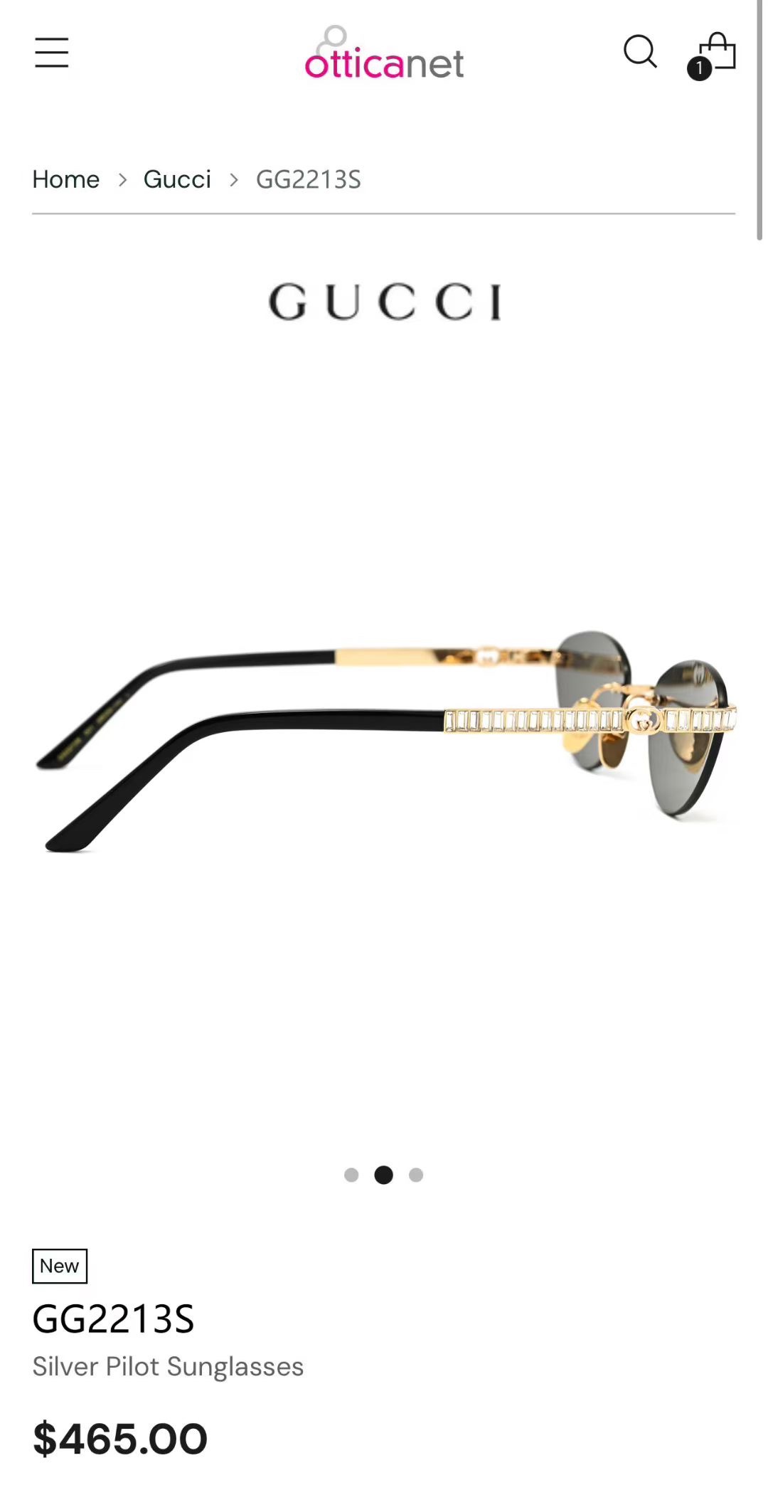 ‼️ 官网图 钻石➕10 GUCC*🐝🐝🐝MODEL：GG2213S🐝🐝🐝SIZE：58口20-140🐝