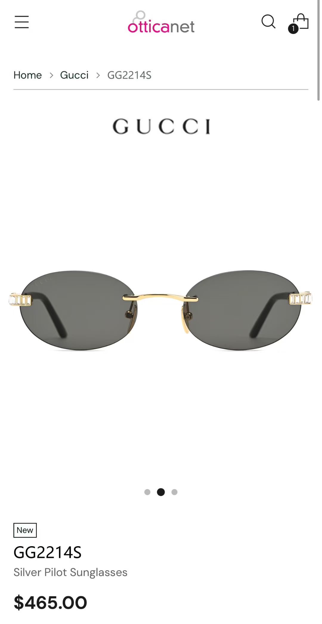 ‼️ 官网图 钻石➕10 GUCC*🐝🐝🐝MODEL：GG2214S🐝🐝🐝SIZE：55口20-140🐝