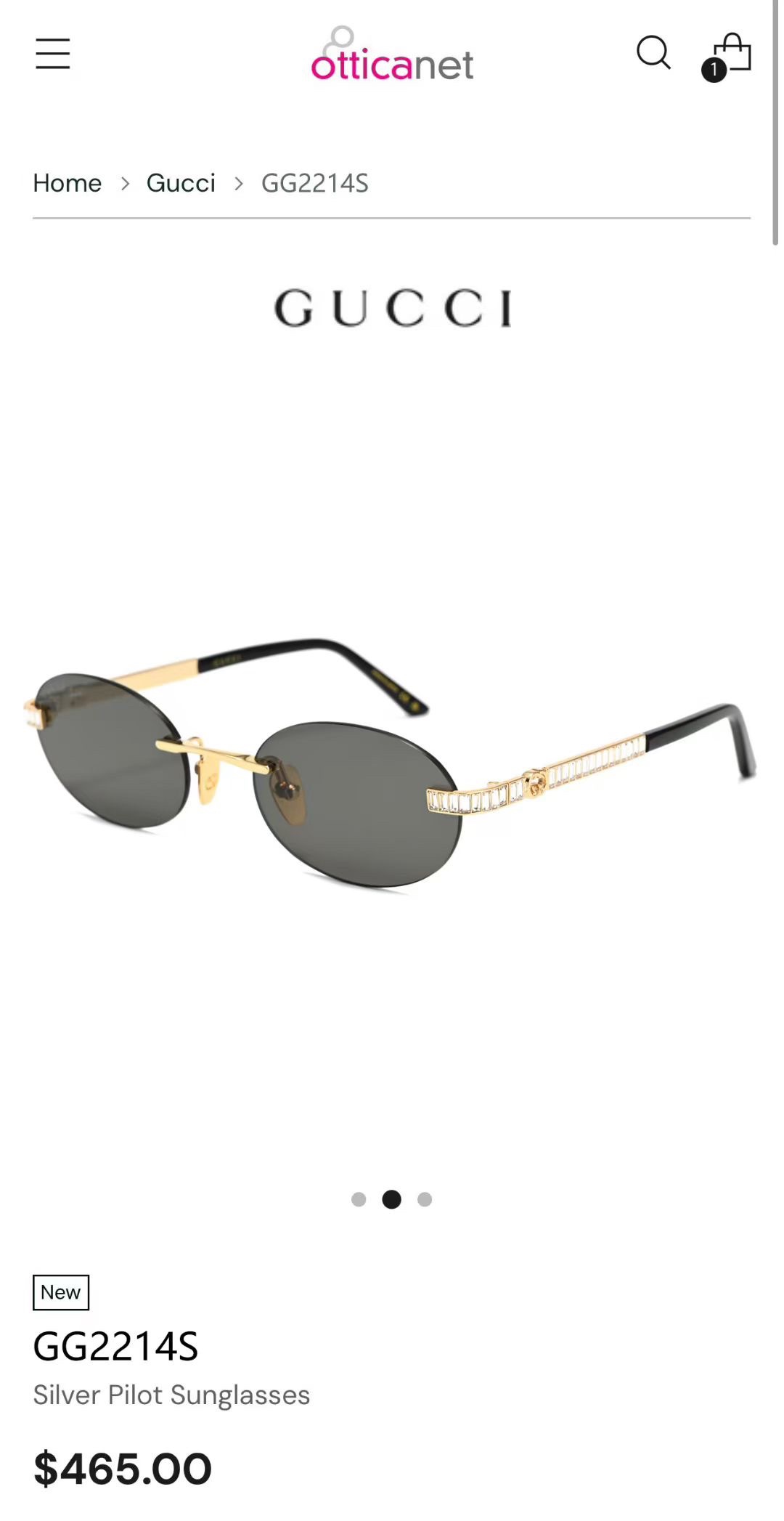 ‼️ 官网图 钻石➕10 GUCC*🐝🐝🐝MODEL：GG2214S🐝🐝🐝SIZE：55口20-140🐝