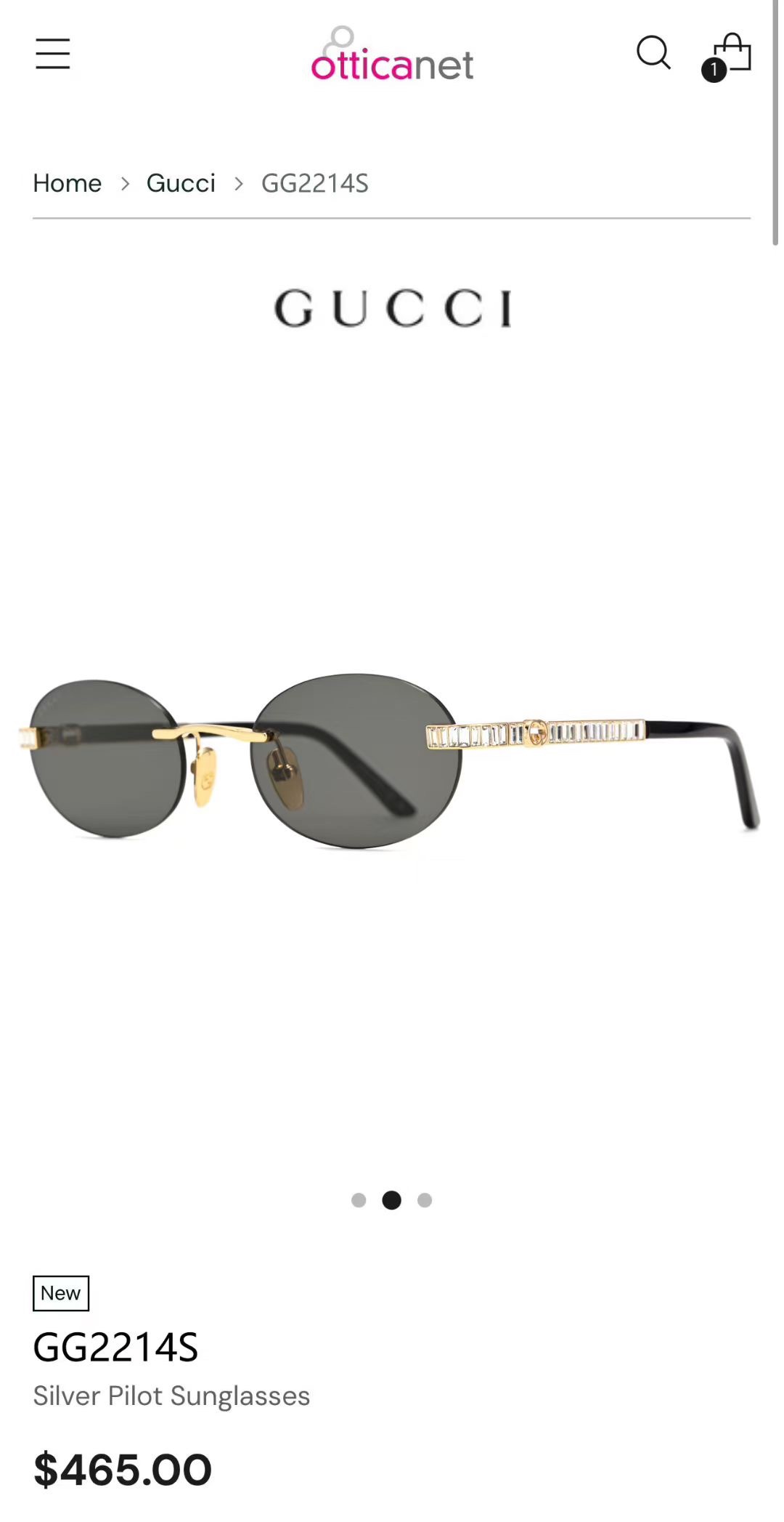 ‼️ 官网图 钻石➕10 GUCC*🐝🐝🐝MODEL：GG2214S🐝🐝🐝SIZE：55口20-140🐝