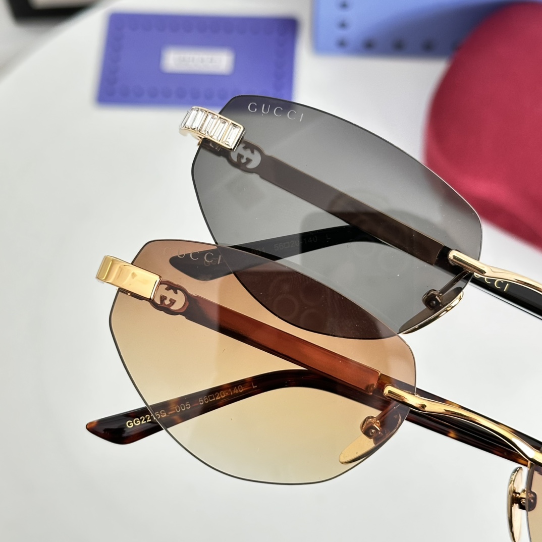 ‼️ 钻石➕10 GUCC*🐝🐝🐝MODEL：GG2215S🐝🐝🐝SIZE：56口20-140🐝🐝🐝