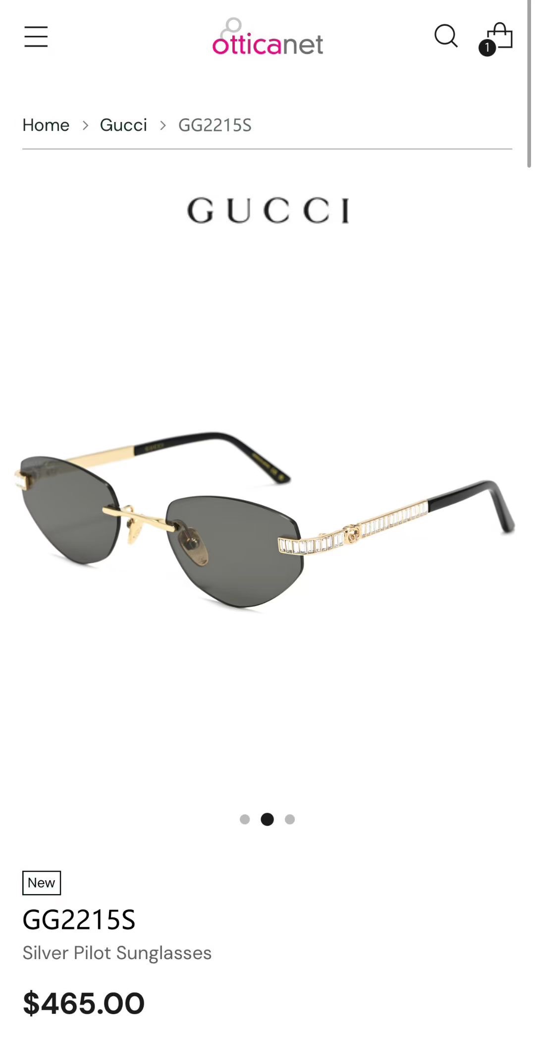 ‼️ 官网图 钻石➕10 GUCC*🐝🐝🐝MODEL：GG2215S🐝🐝🐝SIZE：56口20-140🐝