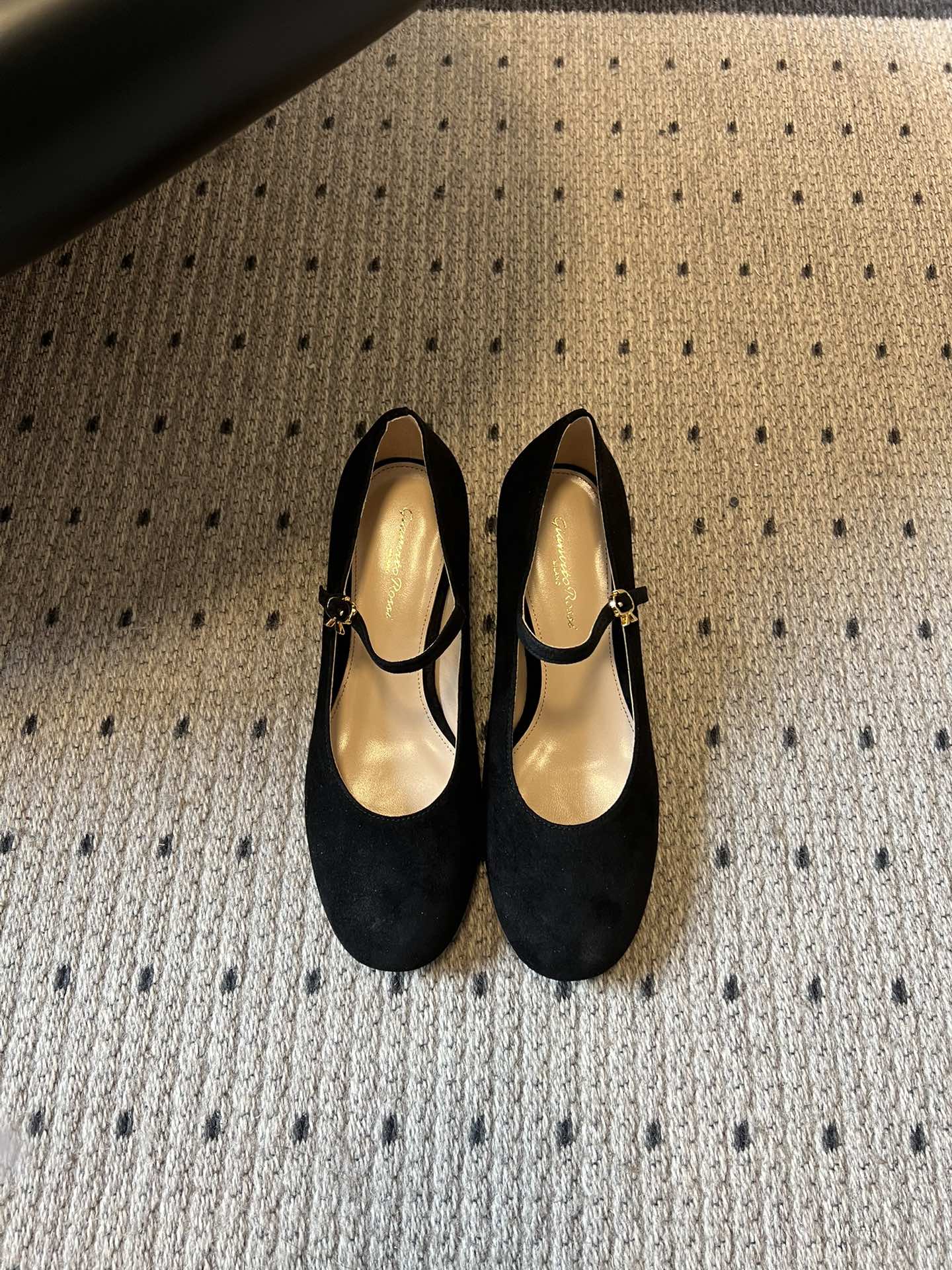 Gianvito Ross*26ss早春新款经典粗低跟玛丽珍鞋延续玛丽珍鞋的标志性T字带与可调节搭扣设计