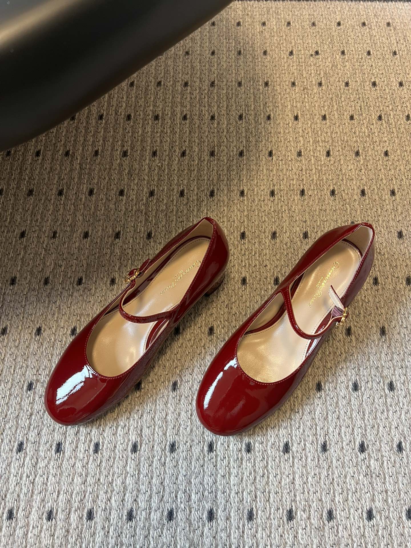 Gianvito Ross*26ss早春新款经典粗低跟玛丽珍鞋延续玛丽珍鞋的标志性T字带与可调节搭扣设计