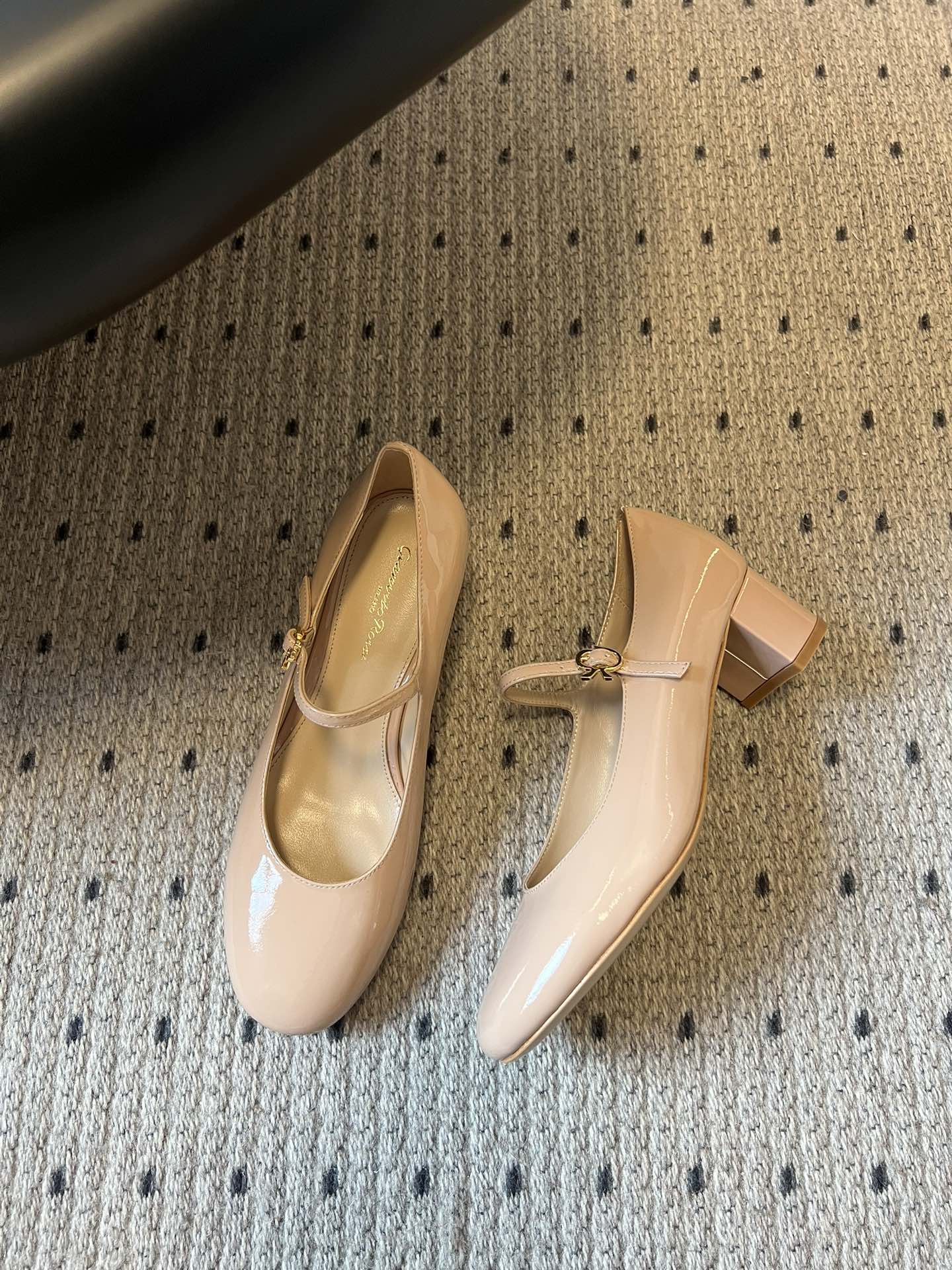 Gianvito Ross*26ss早春新款经典粗低跟玛丽珍鞋延续玛丽珍鞋的标志性T字带与可调节搭扣设计