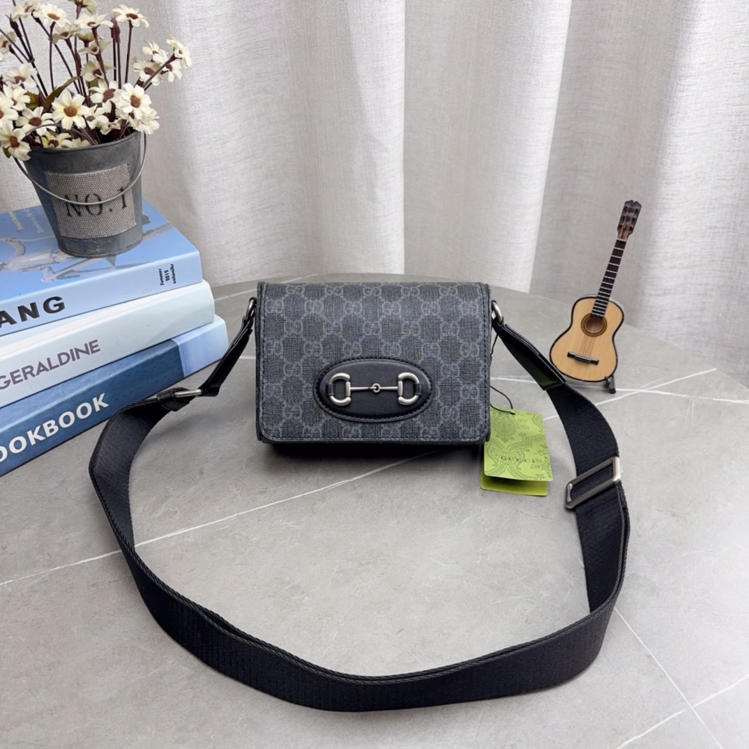 Comes With A Folding Gift Box | Cool Gucci Saddle Bag, Low-key And Textured, Classic Series | Unique Artistic Flavor, High Appearance, A Must-have In Jimei, Size 18 13cm P218