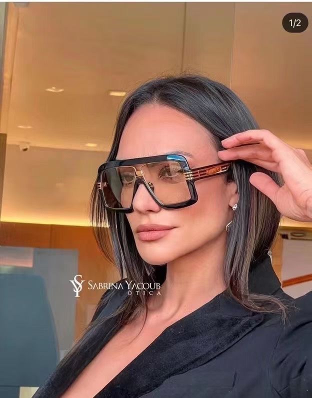 ‼️ 模特图 重磅来袭 GUCC*原单GG0900S原版定制，超大框墨镜，纹路跟足原版 所有细节精致完美