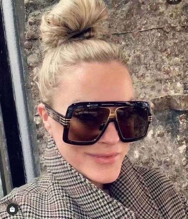 ‼️ 模特图 重磅来袭 GUCC*原单GG0900S原版定制，超大框墨镜，纹路跟足原版 所有细节精致完美