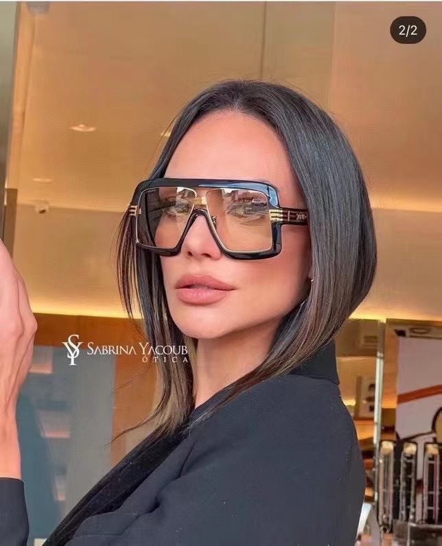 ‼️ 模特图 重磅来袭 GUCC*原单GG0900S原版定制，超大框墨镜，纹路跟足原版 所有细节精致完美