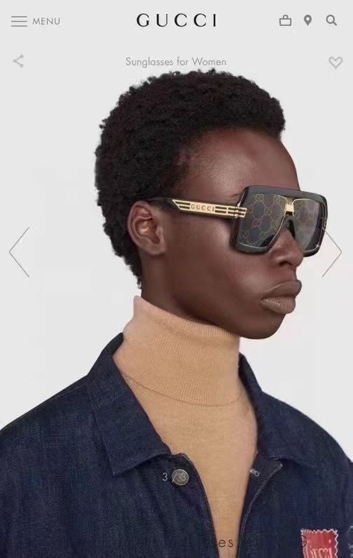 ‼️ 模特图 重磅来袭 GUCC*原单GG0900S原版定制，超大框墨镜，纹路跟足原版 所有细节精致完美