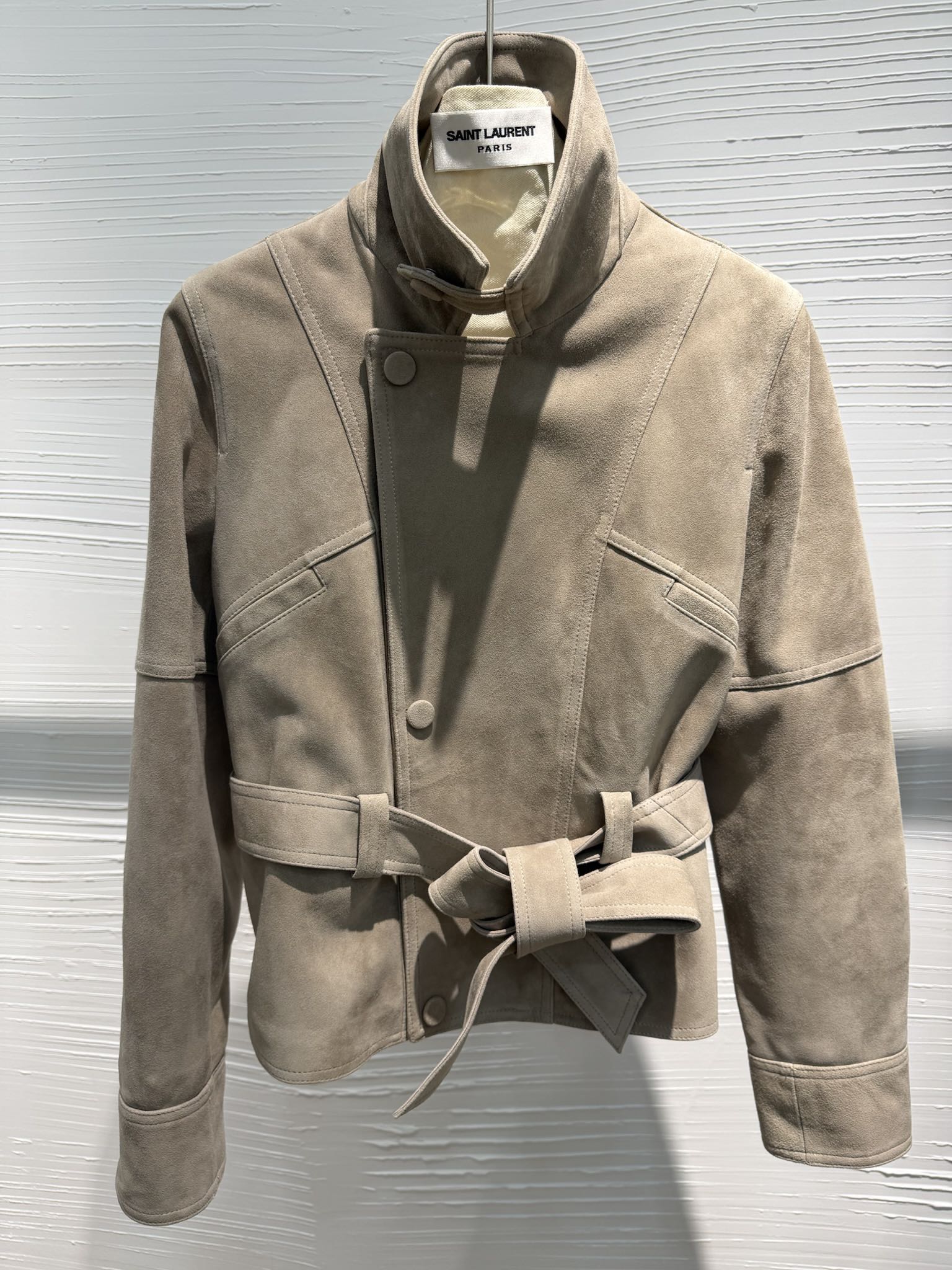 NO:784998,saint Laurent 2026ss series counter synchronization, Turkish imported hybrid sheep ultra-fine suede waisted jacket S-xl elephant gray, Saint Laurent-clothing, saint laurent, saint laurent, jackets & coats,19860909saint Laurent 2026ss系列 专柜同步,土耳其进口混种羊超细绒面 收腰款外套 S-xl 大象灰,圣罗兰-服装,saint laurent,saint laurent,jackets & coats,,Women's clothing
