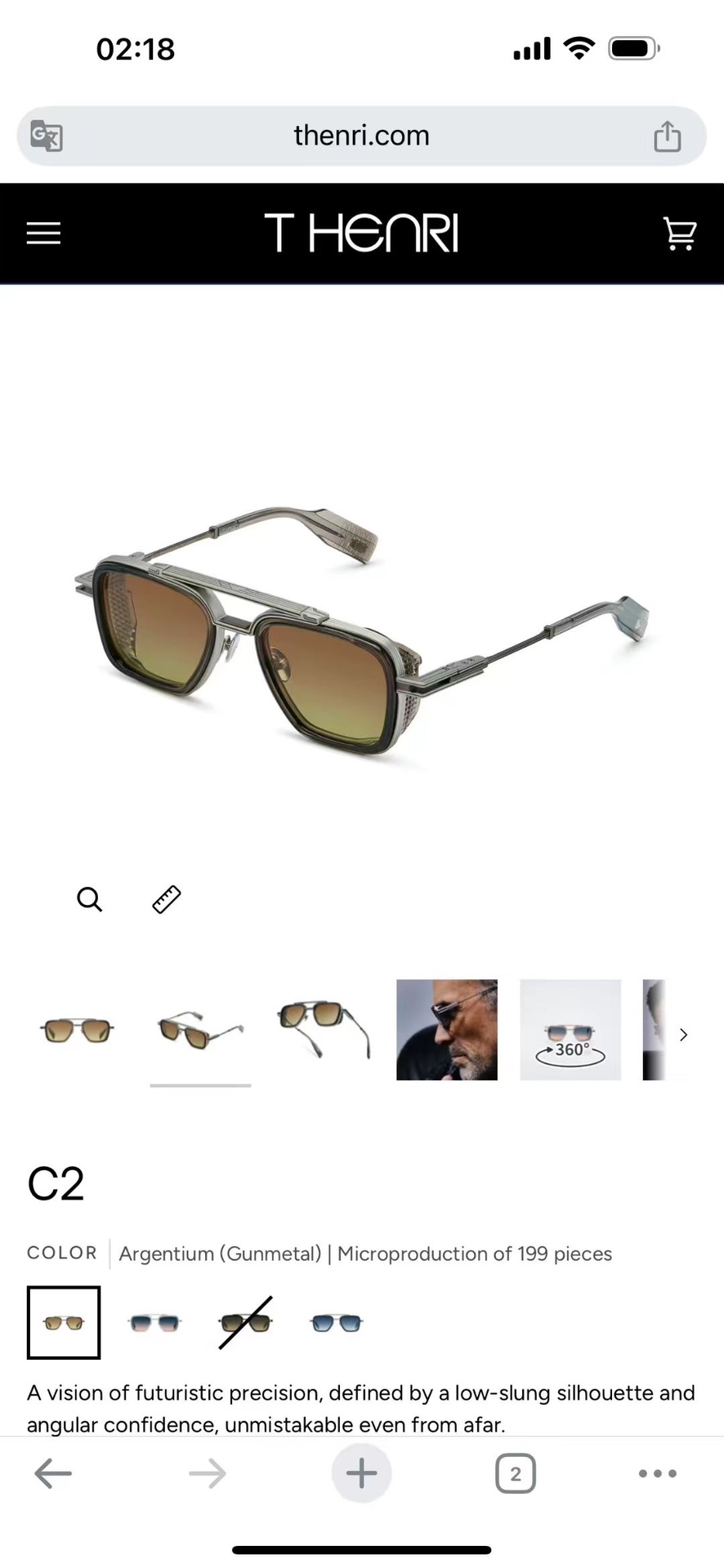 ‼️ 官网图 T-HENRI未来主义的精准愿景，以低矮的轮廓和棱角分明的自信线条为特征，即使从远处也能一