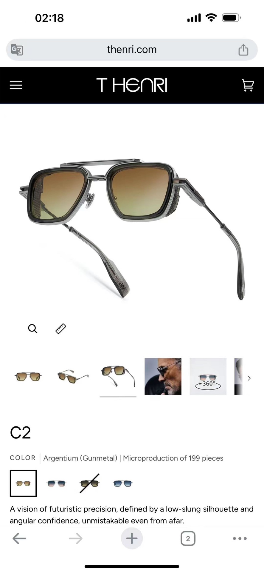 ‼️ 官网图 T-HENRI未来主义的精准愿景，以低矮的轮廓和棱角分明的自信线条为特征，即使从远处也能一