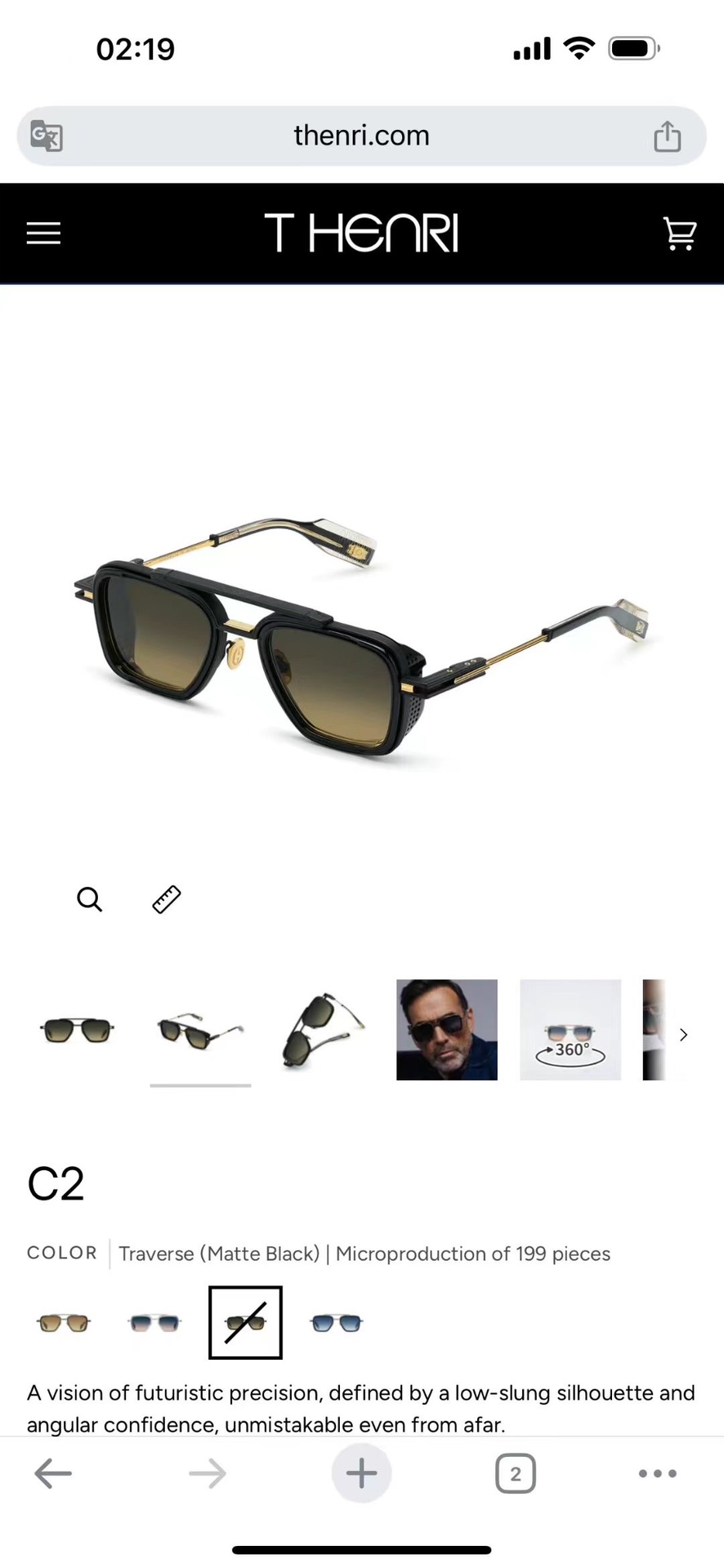 ‼️ 官网图 T-HENRI未来主义的精准愿景，以低矮的轮廓和棱角分明的自信线条为特征，即使从远处也能一