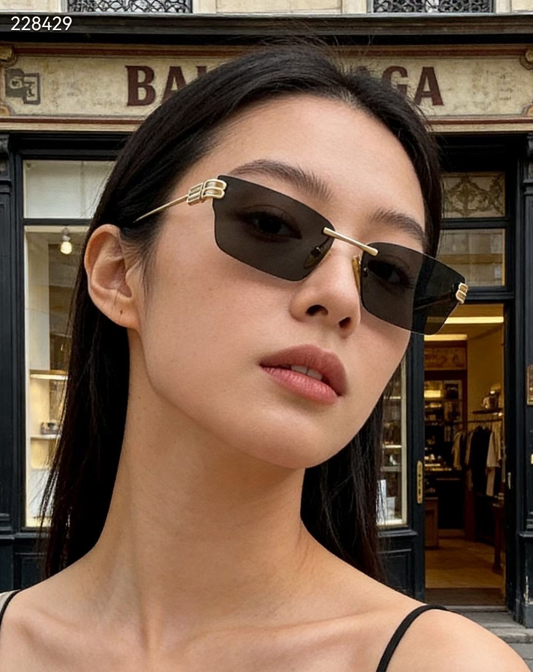 。‼️ 模特图 BALENCIAG*巴黎*世家⚜️⚜️⚜️MODEL：BB0487S⚜️⚜️⚜️SIZE