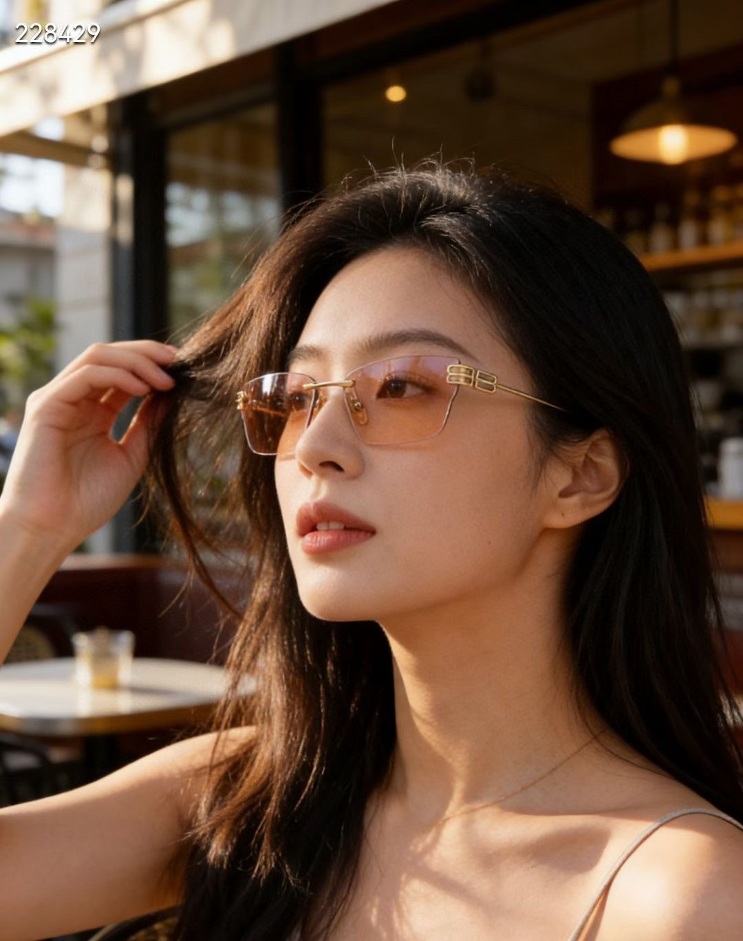 。‼️ 模特图 BALENCIAG*巴黎*世家⚜️⚜️⚜️MODEL：BB0487S⚜️⚜️⚜️SIZE