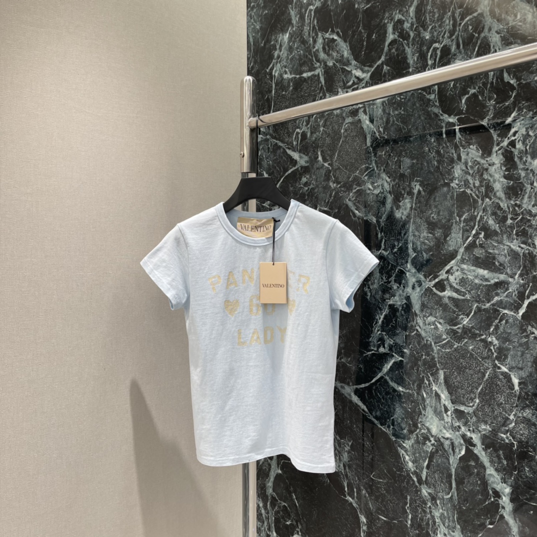 Val华伦 26春季新款 字母印花短袖T恤 正面”LADY“字母+爱心图案 撞色设计超有辨识度 正肩H版