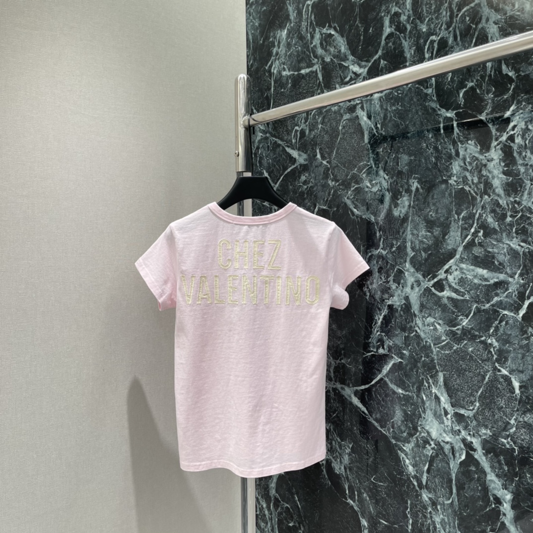 Val华伦 26春季新款 字母印花短袖T恤 正面”LADY“字母+爱心图案 撞色设计超有辨识度 正肩H版