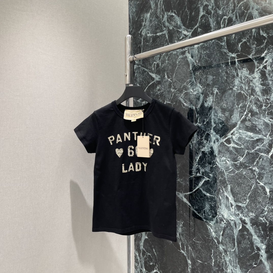 Val华伦 26春季新款 字母印花短袖T恤 正面”LADY“字母+爱心图案 撞色设计超有辨识度 正肩H版