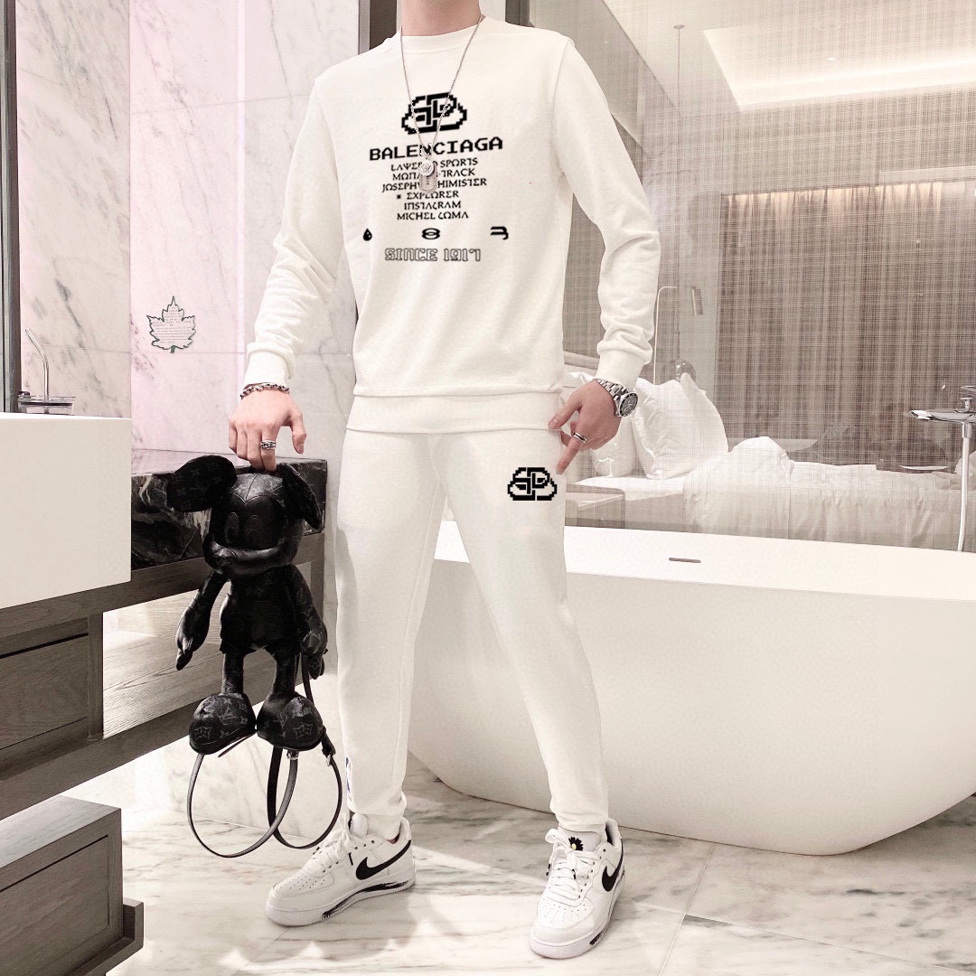 Balenciaga 品牌：巴黎世家 (胖子福音) 套装来袭 专注官网 2026全新 卫衣套装 狠货 就为一个贴合、完美的上身效果 全天然优质罗马棉100%