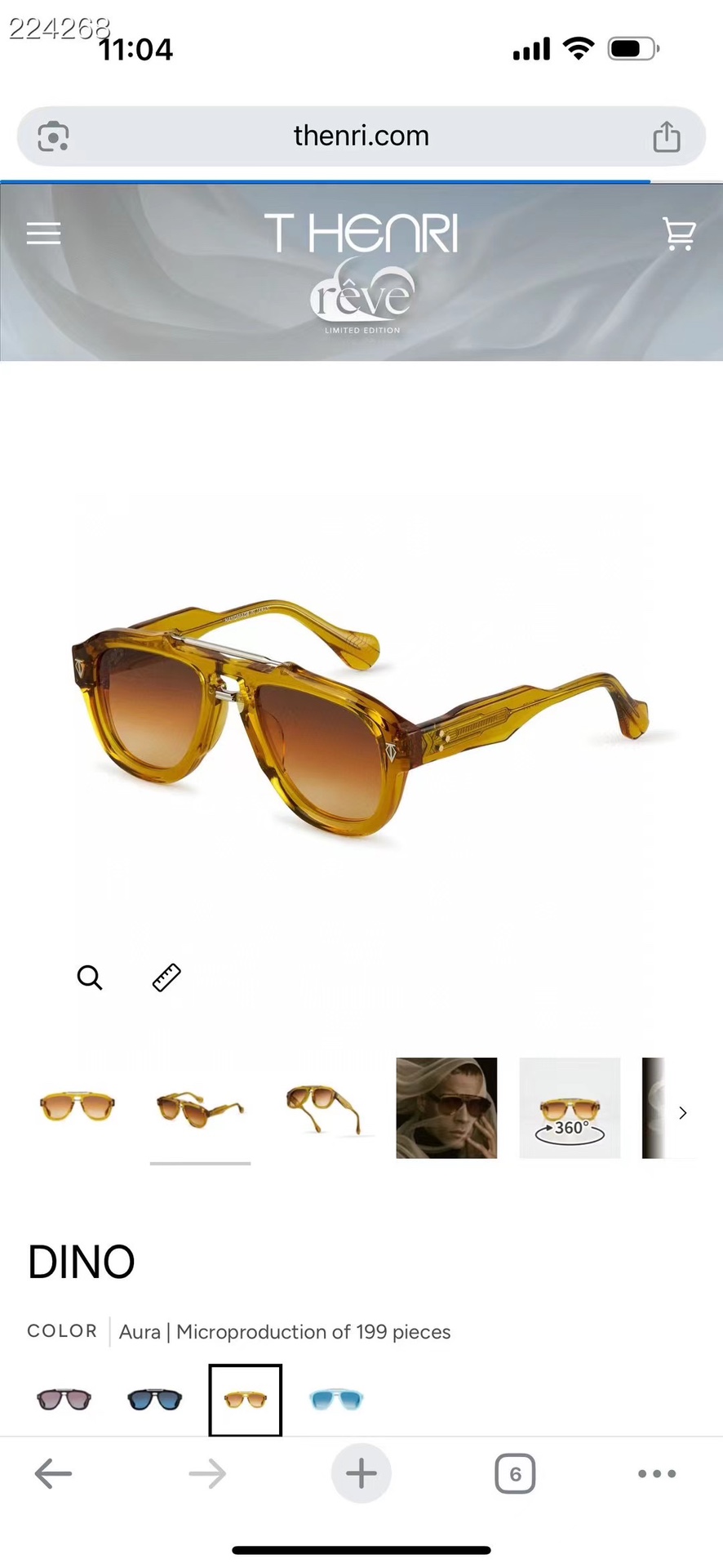 ‼️ 官网图 THENRI🪅🪅🪅MODEL: DINO🪅🪅🪅SIZE:53口20-145🪅🪅🪅