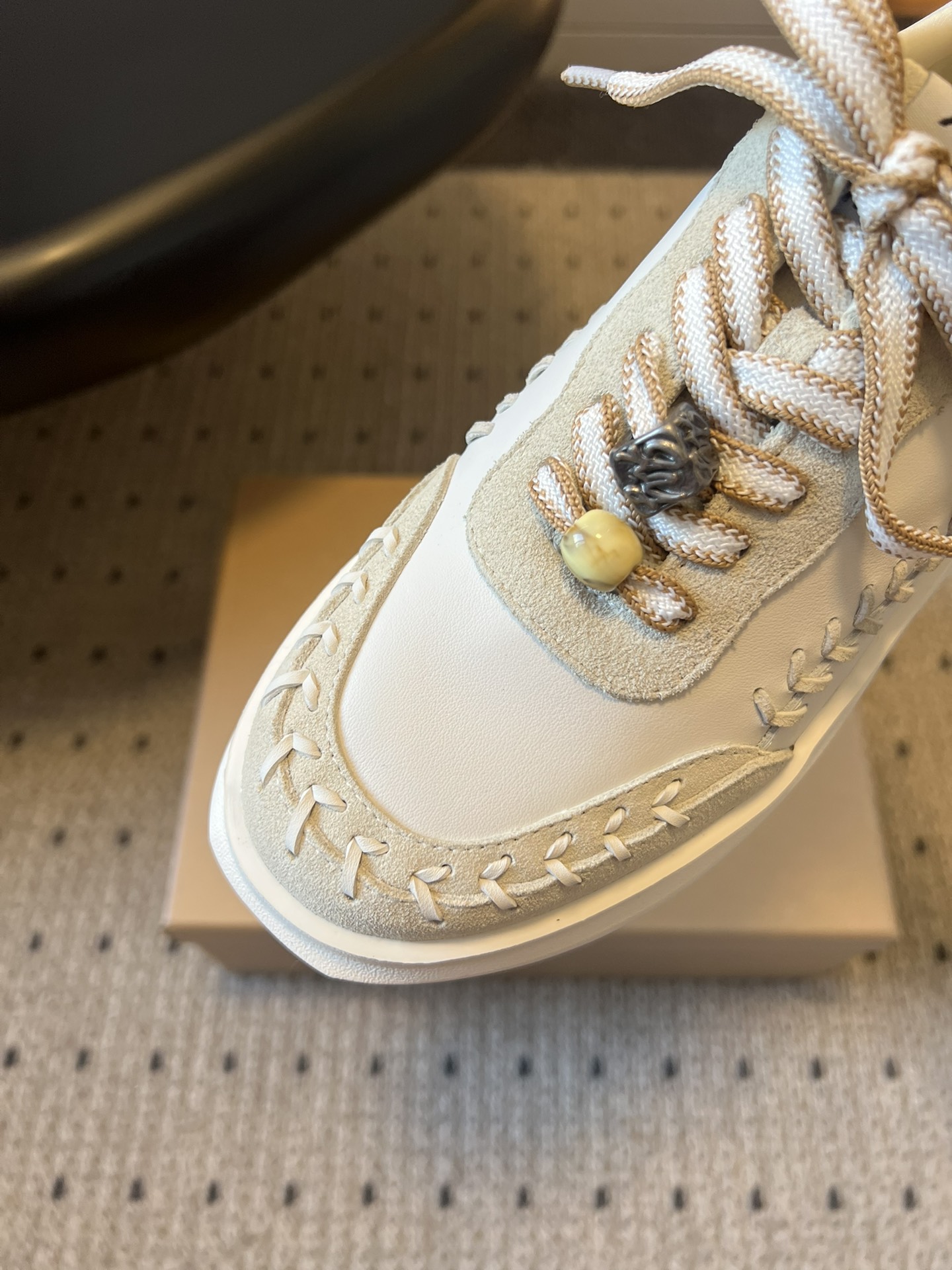 AS* 26ss 早春新品厚底复古小白鞋ASH这双也太会了！把海岛度假感焊在鞋上，麻绳编织鞋带+手工缝线