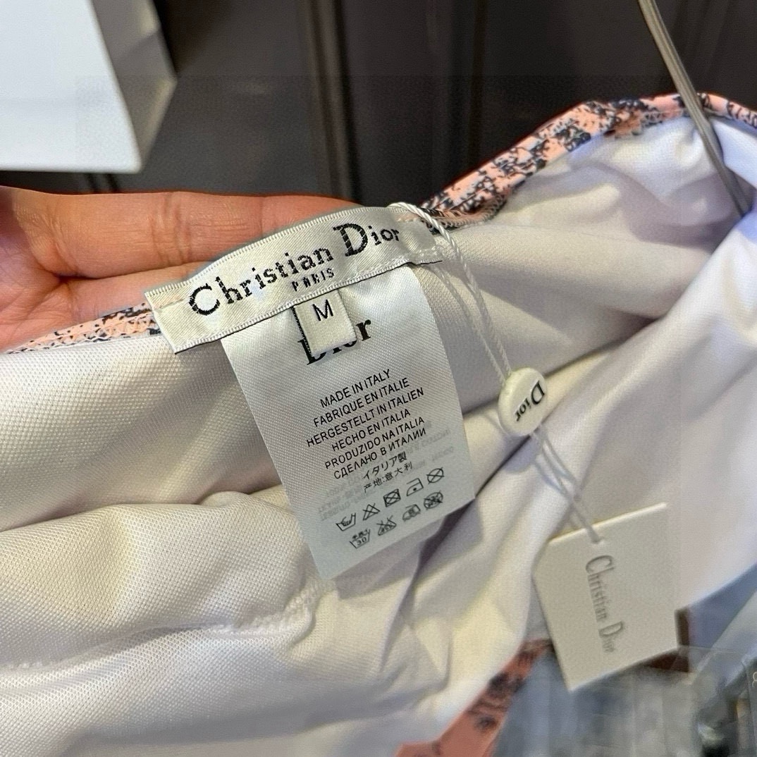 。Dior迪奥2024官方新款连体泳衣比基尼，S M L XL