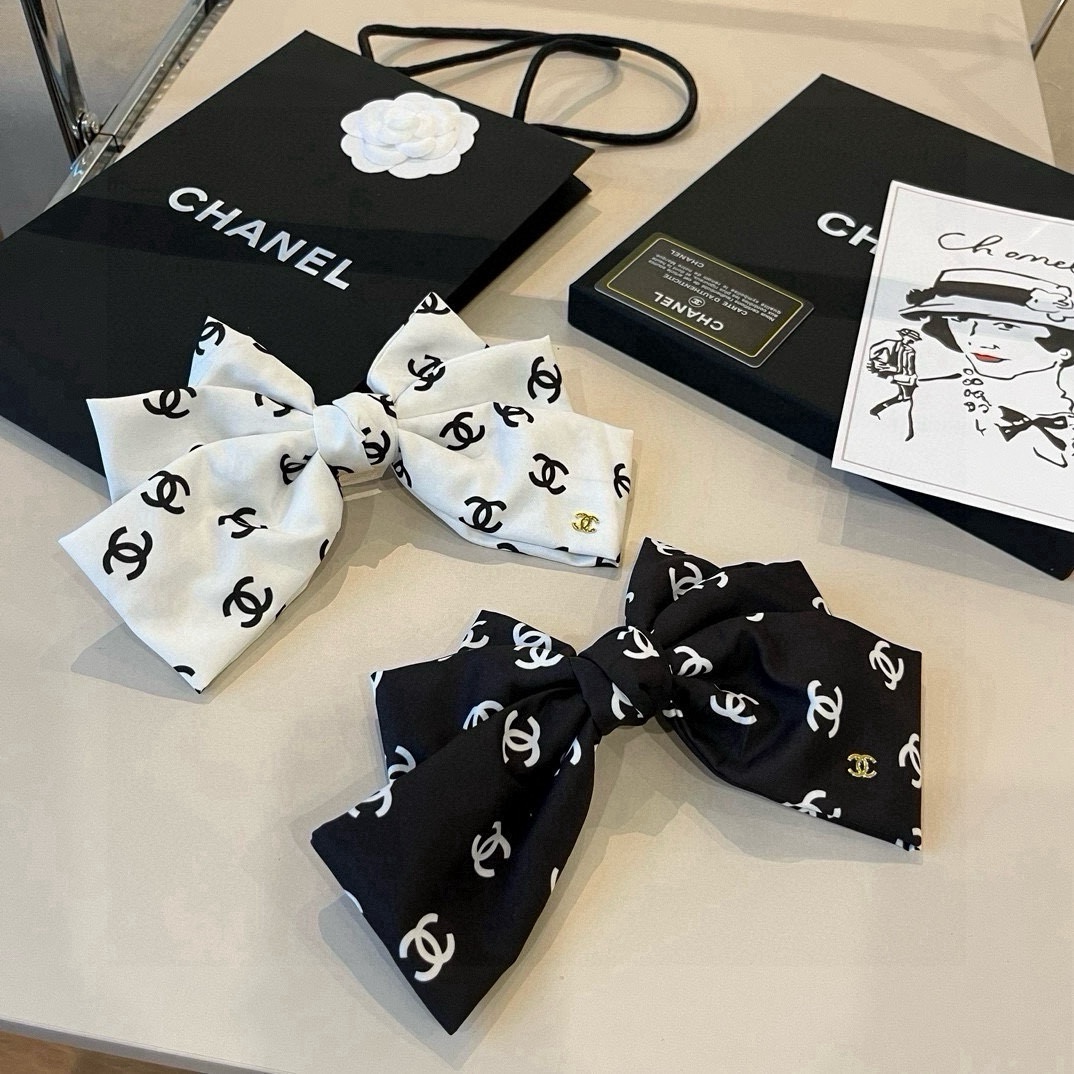 pChanel香奈儿蝴蝶结🎀顶夹