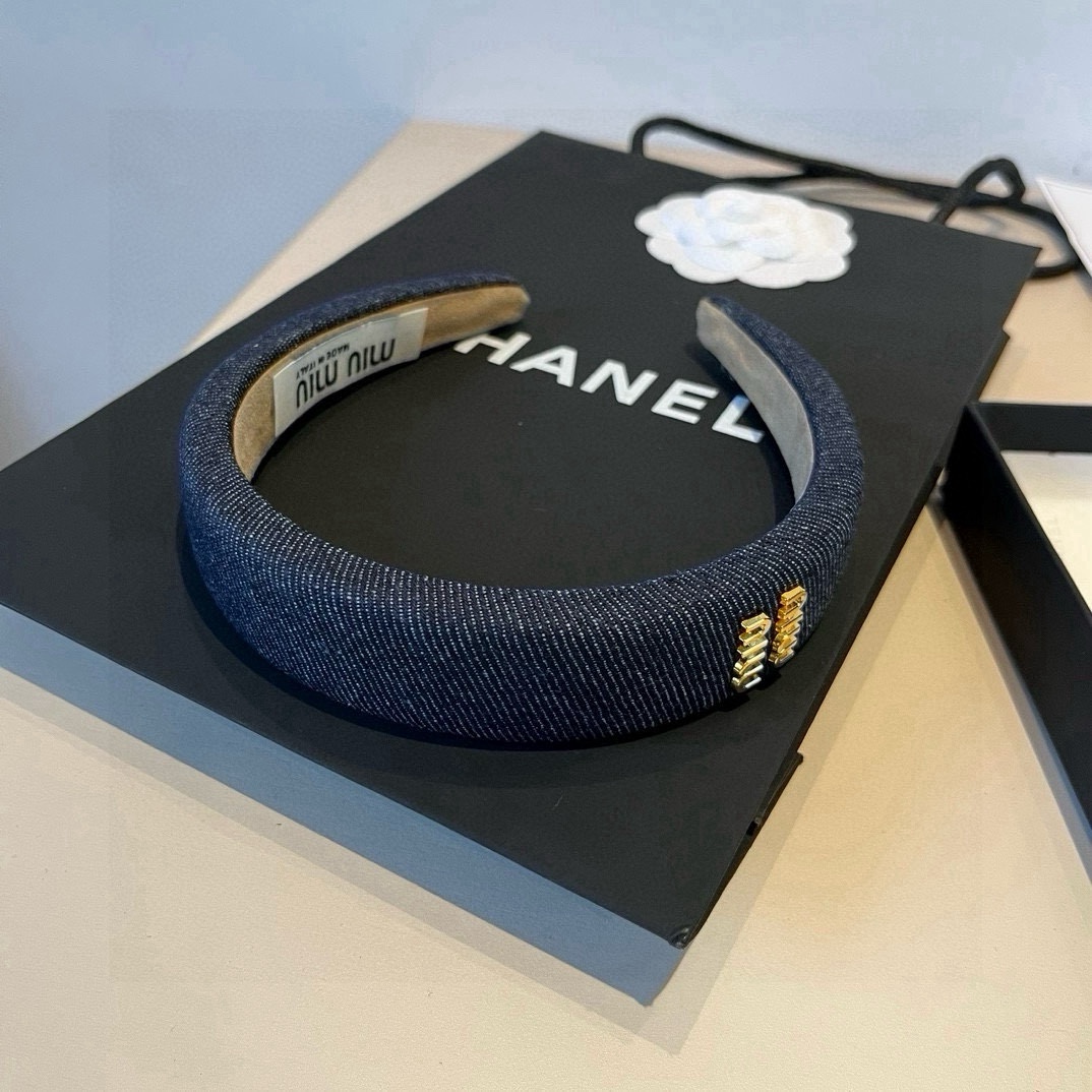 pmiumiu缪缪牛仔发箍，高端定制名媛必备哦