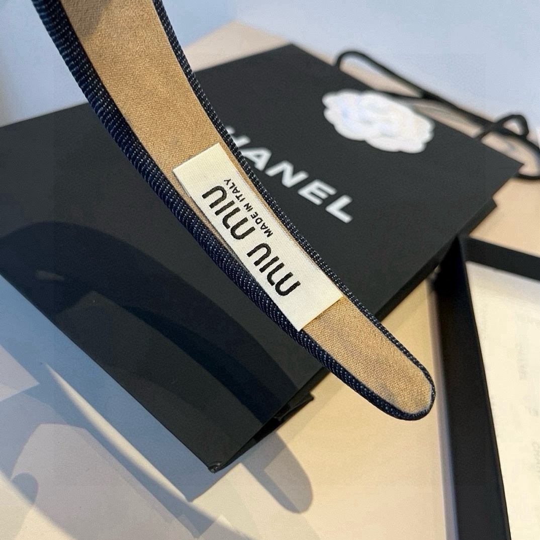 pmiumiu缪缪牛仔发箍，高端定制名媛必备哦