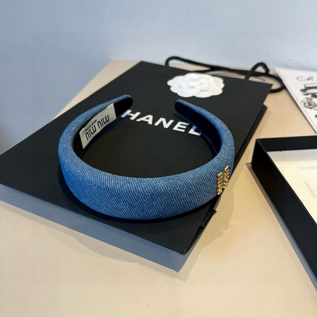 pmiumiu缪缪牛仔发箍，高端定制名媛必备哦