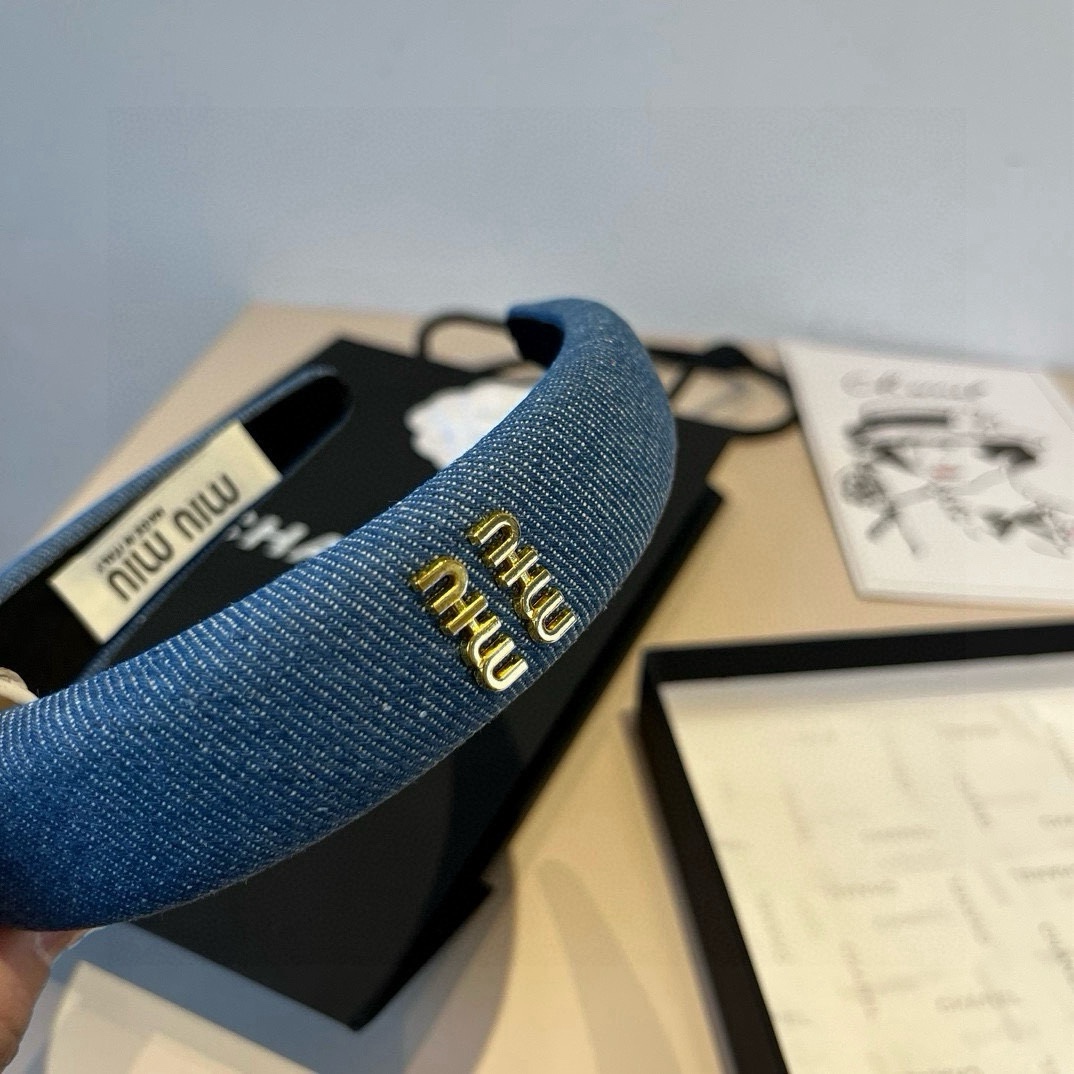 pmiumiu缪缪牛仔发箍，高端定制名媛必备哦