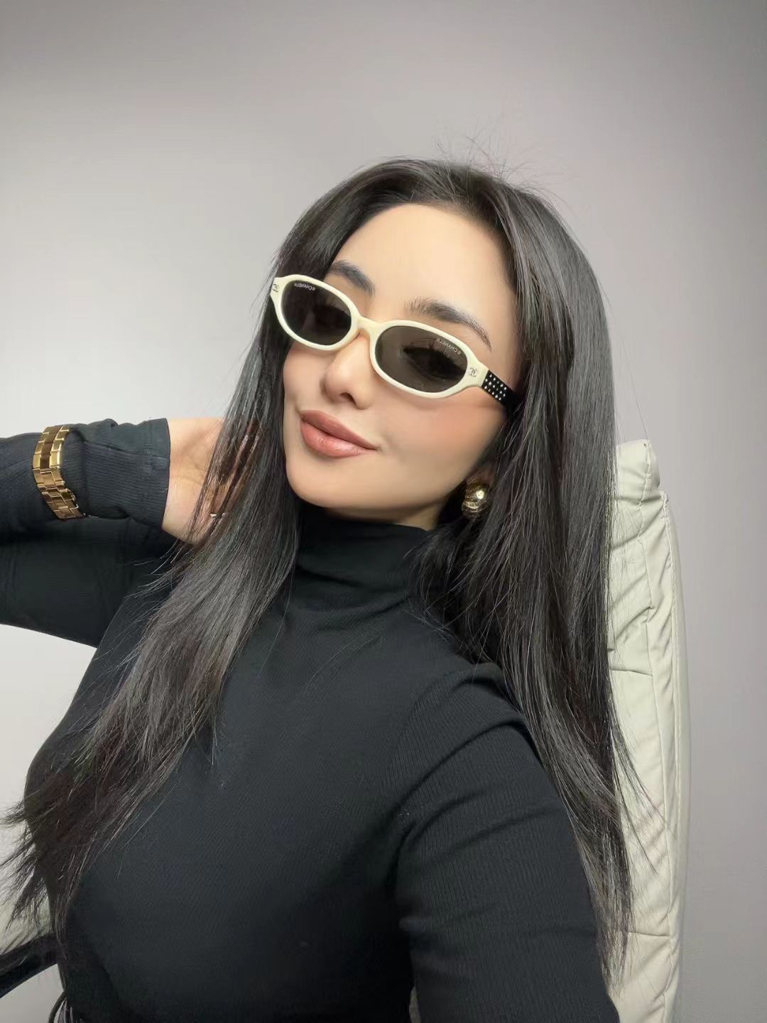 ‼️ 模特图 CHANE*🌸🌸🌸MODEL：5059-B🌸🌸🌸SIZE：53口17-135🌸🌸🌸