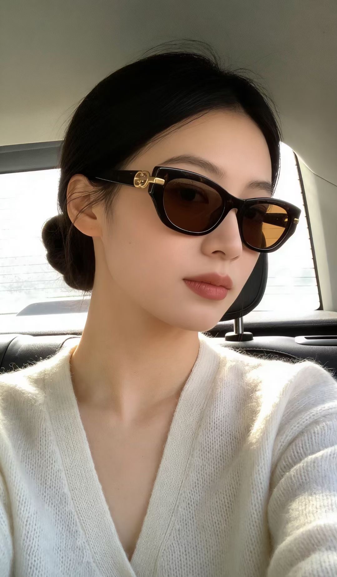 ‼️ 模特图 GUCCI🐝🐝🐝MODEL：GG2155S🐝🐝🐝SIZE:53口20-145🐝🐝🐝